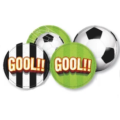 16 adesivos redondos latinhas lembrancinhas garrafinhas para festa TEMA FUTEBOL GOL 116.2