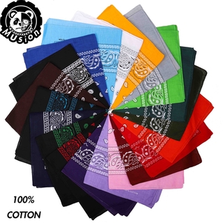 100% Algodão Moda Hip Hop Clássico Paisley Bandana Lenço Quadrado 55 cm X 55 cm Preto Vermelho Headband Impresso Para Mulheres / Homens / Boys / Girls