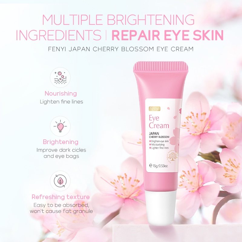 Creme De Olho Fenyi Flor De Cerejeira Remove O Escuro Círculo Panda Para Olhos Contra Puffiness 15g