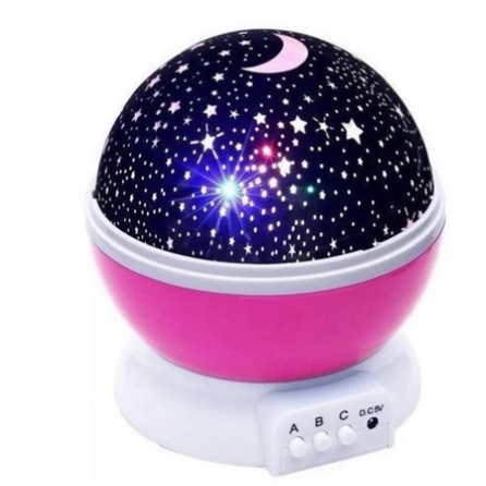 Abajur Infantil 3d Led Projetor Galaxia Menino/Menina