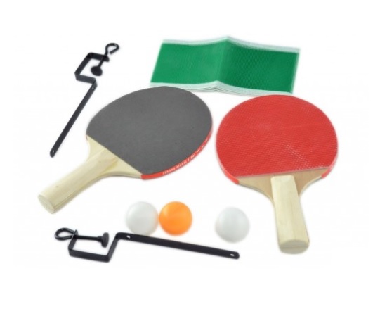 KIT PING PONG COMPLETO c Raquete + Bolinhas + Suporte + Rede