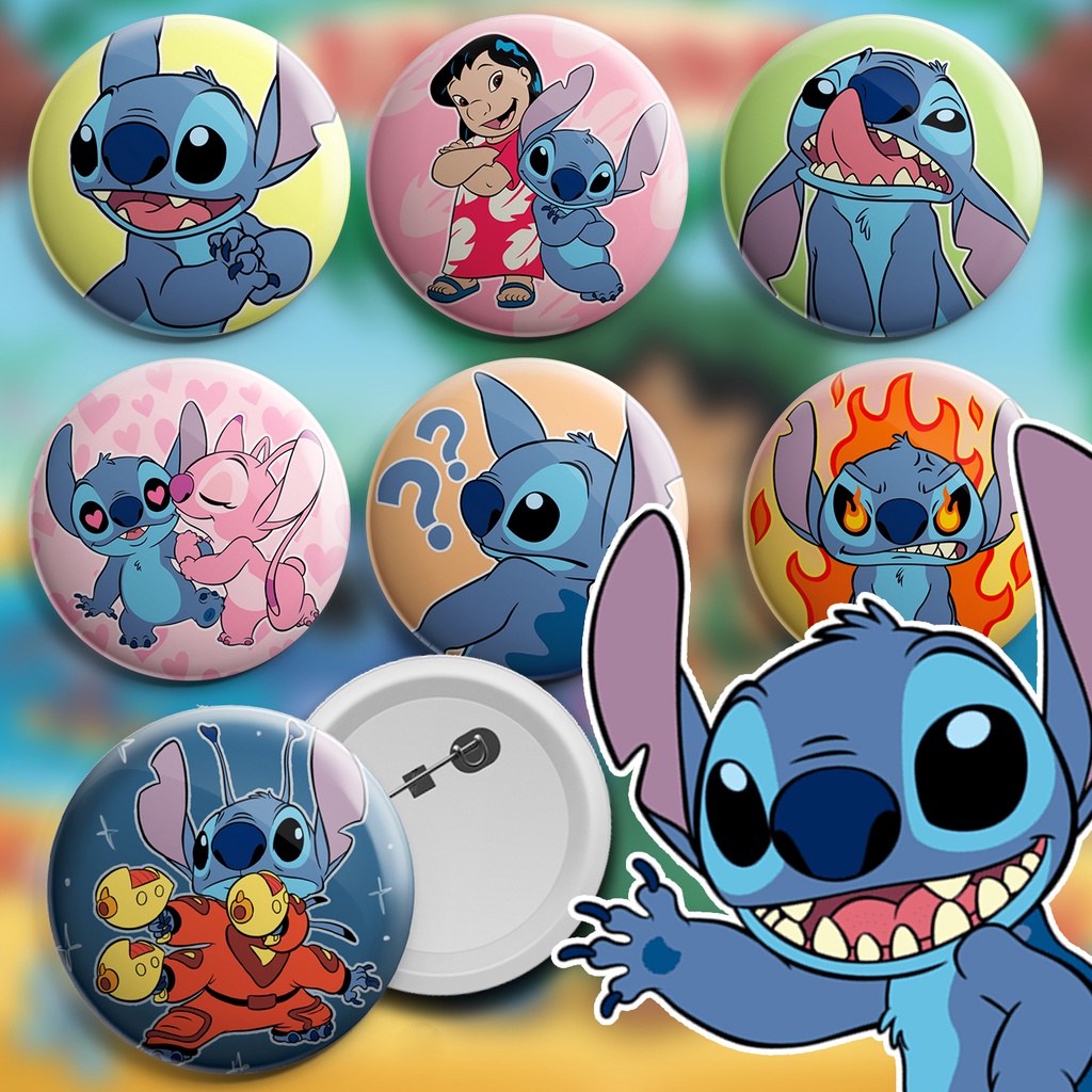 Bottons Stitch - broche alfinete boton bottom button pin em Oferta na Shopee