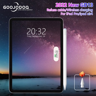 GOOJODOQ  Caneta Stylus  GD13 para iPad Pencil Pro 11 12.9 Air 4/5 10th 9th 8th Gen Mini 6 2018 2020 2021 em Oferta na Shopee