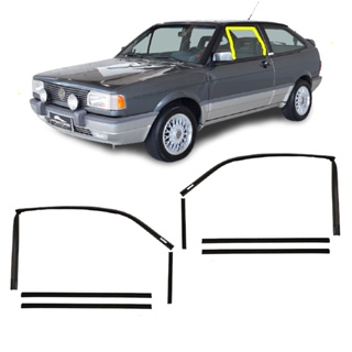 KIT Borrachas Vidro Canaletas Porta Sem Pestanas Gol Parati G1 Quadrado 1988 A 1994 em Oferta na Shopee