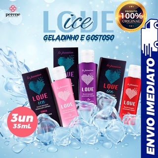 Kit C/ 3 Óleos de Massagem Love Ice Beijáveis Afrodisíacos - Sofisticatto