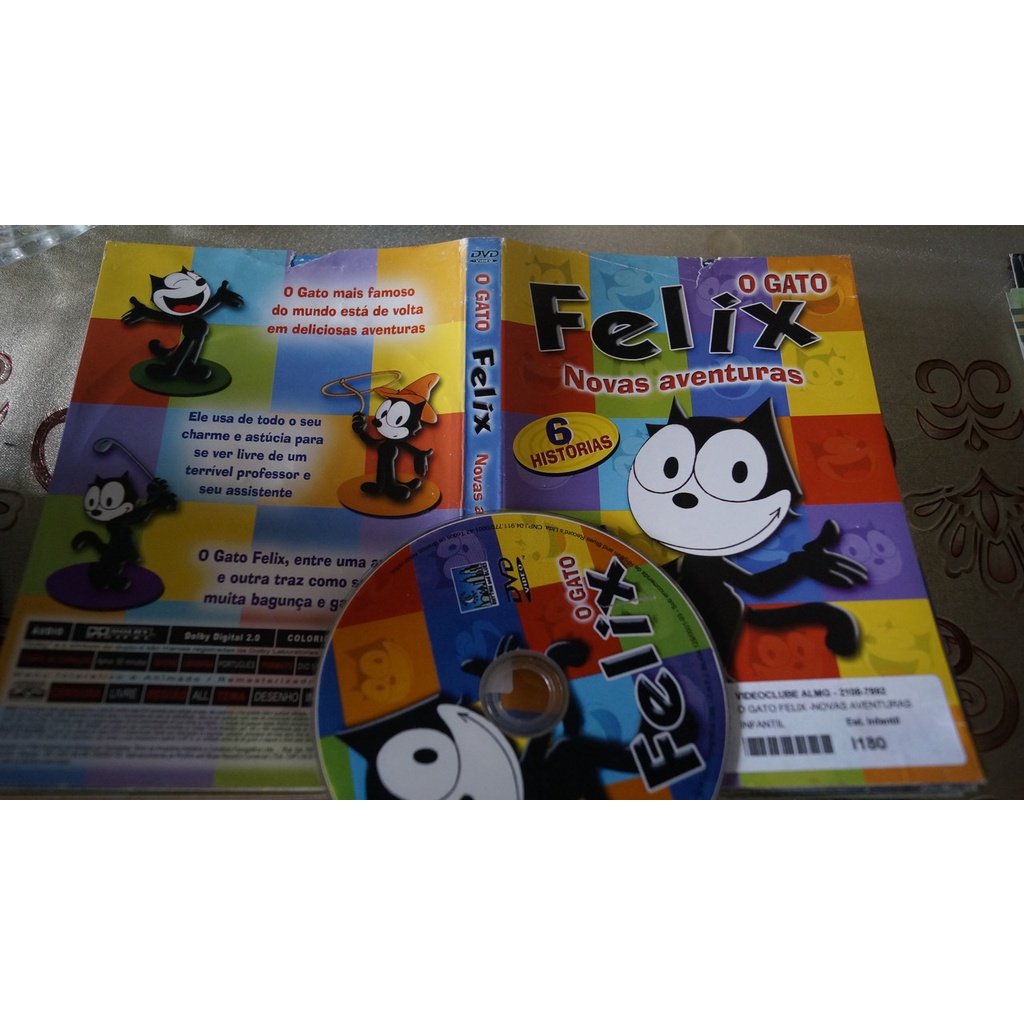 DVD Desenho O Gato Felix Novas Aventuras Shopee Brasil