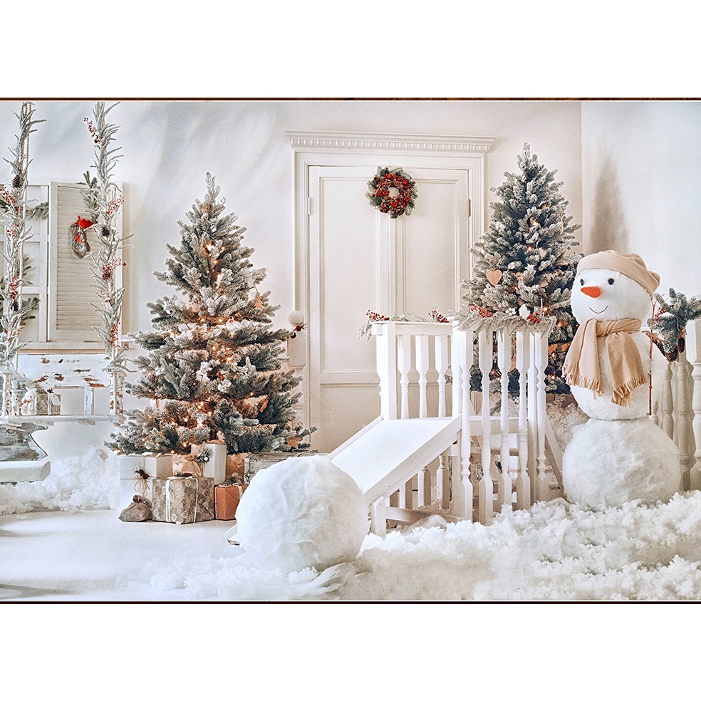 Painel 3d Sublimado Árvore de Natal e Neve Fundo Fotográfico New Born  BRANQUINHO | Shopee Brasil
