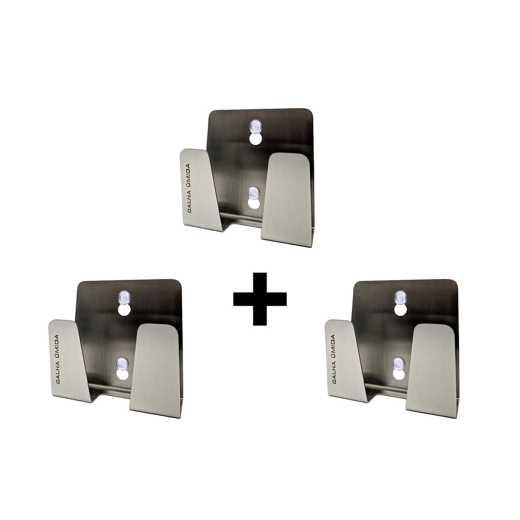 Porta Esponja Inox Mini Com Ventosa Multifuncional P/ Pia - 3 UNIDADES em Oferta na Shopee