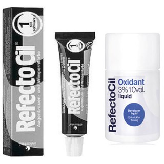 Refectocil Tintura Coloração para Cílios e Sobrancelhas Preto 1.0 + Oxidante Liquido 100ml