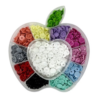 Conjunto com 130 Botões Ritas 12mm Coloridos Redondos Pressão Kit Botões Ritas Original Fácil Aplicação
