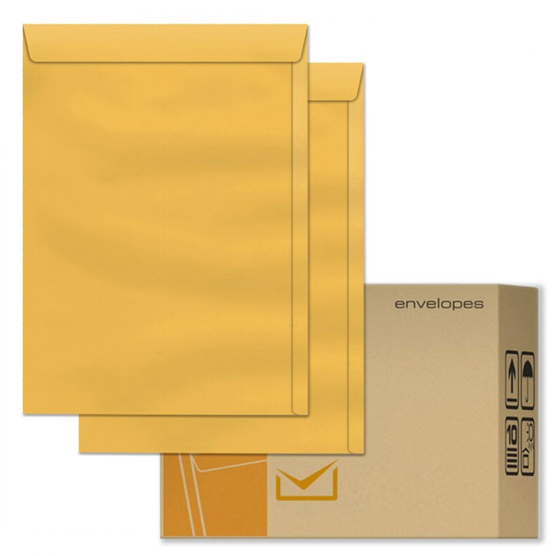 Envelope para correio carta sedex pac embalagem 16x23cm amarelo ouro