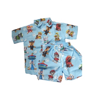 CONJUNTO TEMÁTICO INFANTIL MENINO BLOGUEIRINHO - PATRULHA CANINA