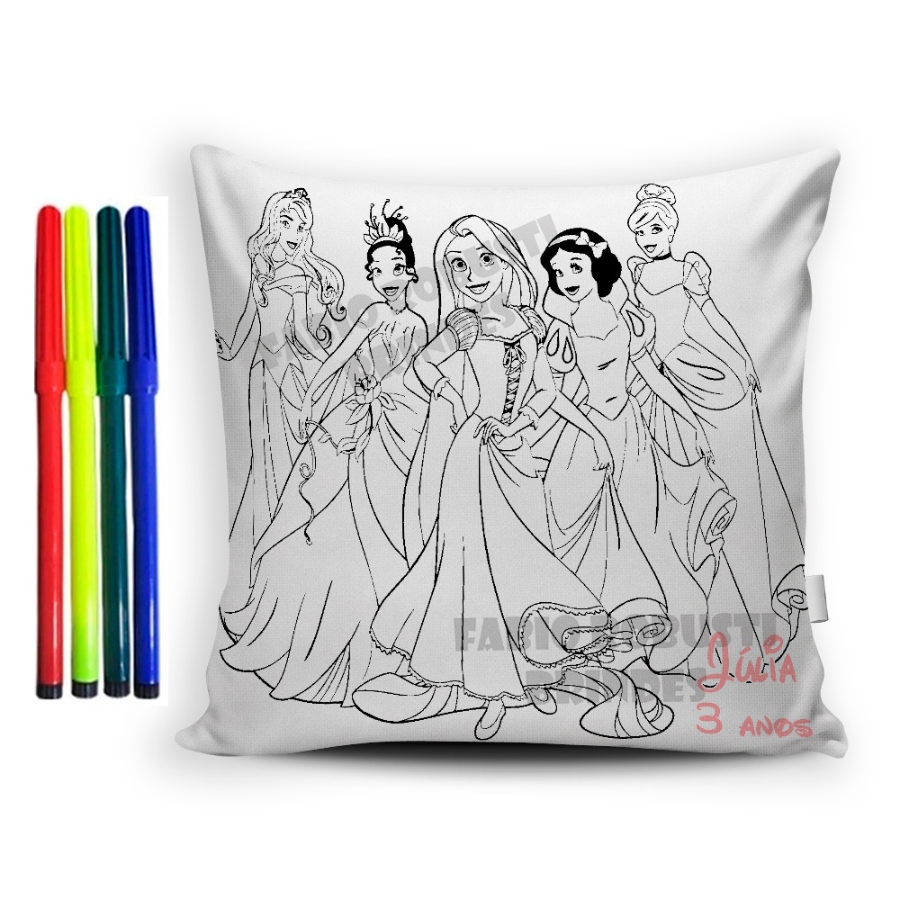 15 Almofadas Colorir Lembrancinha Aniversario 15x20 + 15 mochilinhas 20x30 personalizadas qualquer tema!
