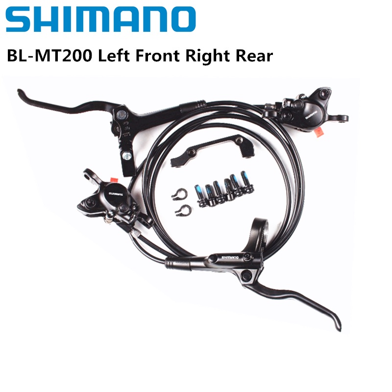 Freio De Disko Hidráulico Shimano MT200 MTB BL BR E-Bike/Conjunto De Dianteiro Direito Traseiro