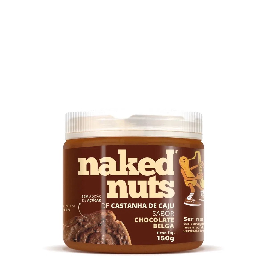 Pasta De Castanha De Caju Com Chocolate Belga Crocante Naked Nuts G Shopee Brasil