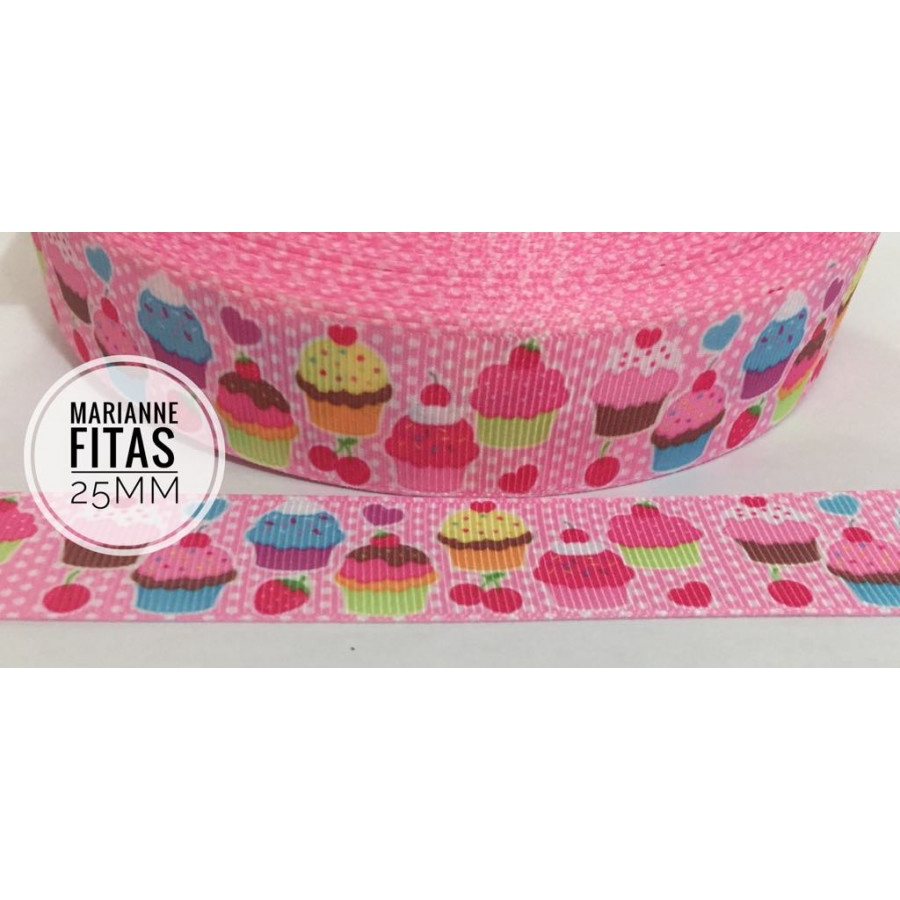 Fita de Gorgurão Cupcake Tiara, Laço, menina (N5)