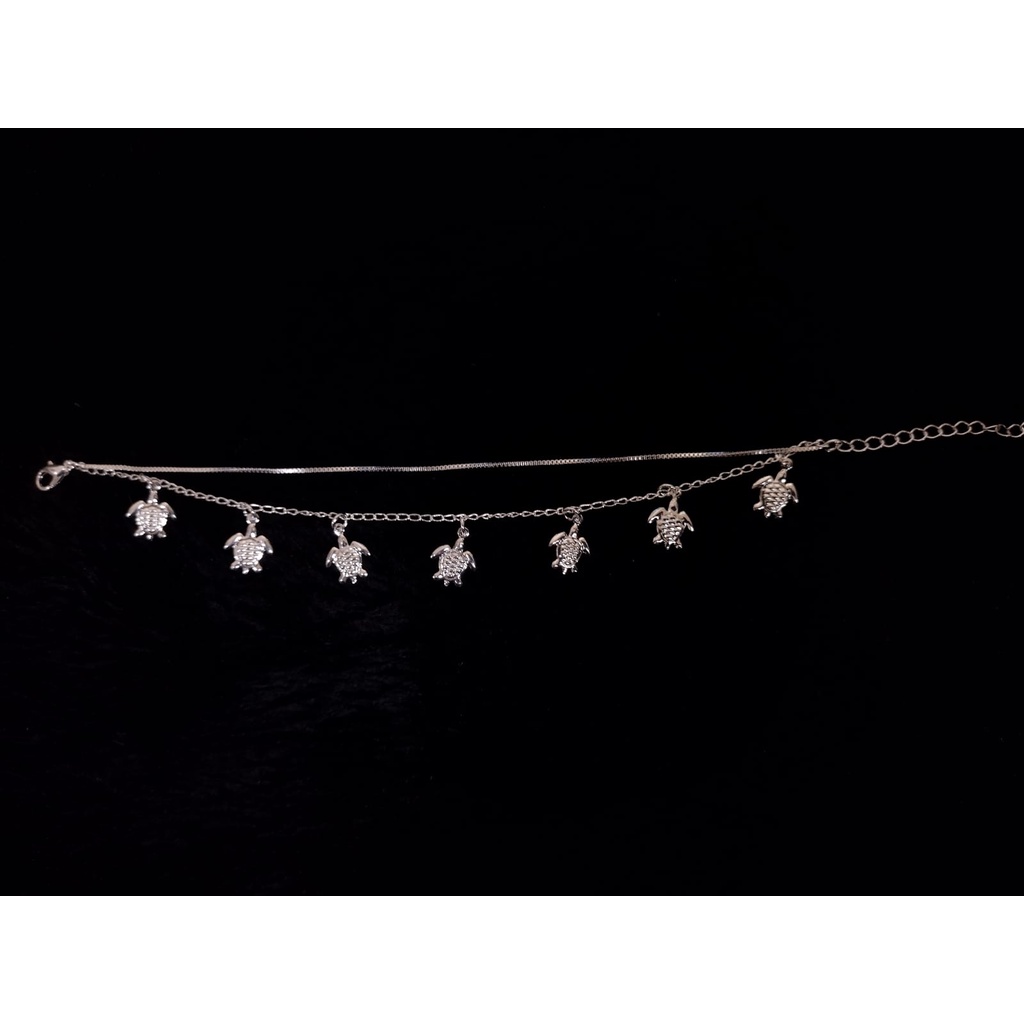 Pulseira Tartaruga Banhada A Prata em Oferta na Shopee