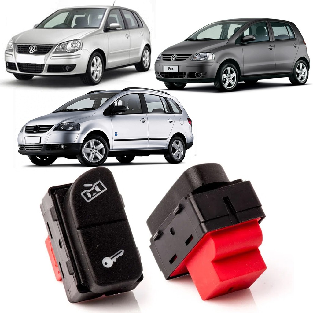 Botão Interruptor Trava Destrava Fox Spacefox Crossfox Polo 2006 - 2009 em Oferta na Shopee