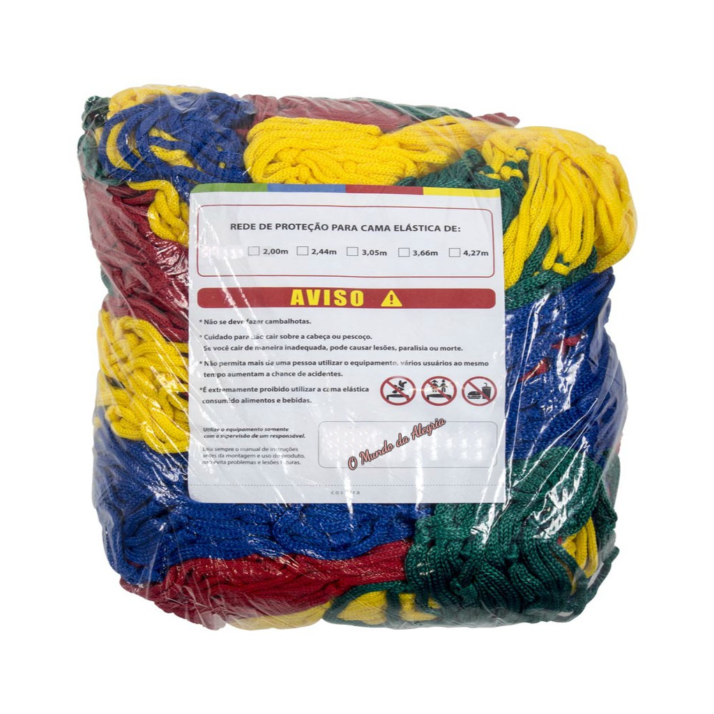 Rede De Proteção para cama Elástica de 3,05 m c/ altura de 1,30m em Oferta na Shopee