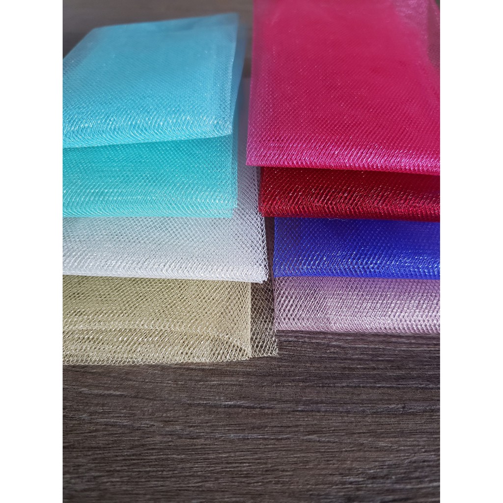 Tule Frances Com Brilho Pacote com 1 Metro x 3 Metros - Vermelho Marsala Tiffany Azul Pink Dourado Turquesa Branco Rose Offwhite em Oferta na Shopee