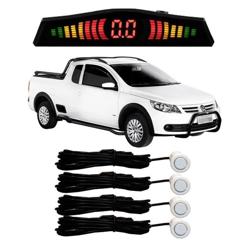 Sensor De Estacionamento Ré Saveiro Todos Os Modelos Branco em Oferta na Shopee