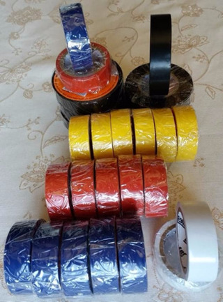 *17 Rolos De Fita Isolante Colorida Para Bronzeamento TOTAL 85 metros em Oferta na Shopee