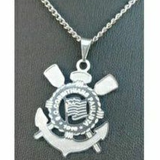 Colar Feminino Masculino Corinthinas Escudo
