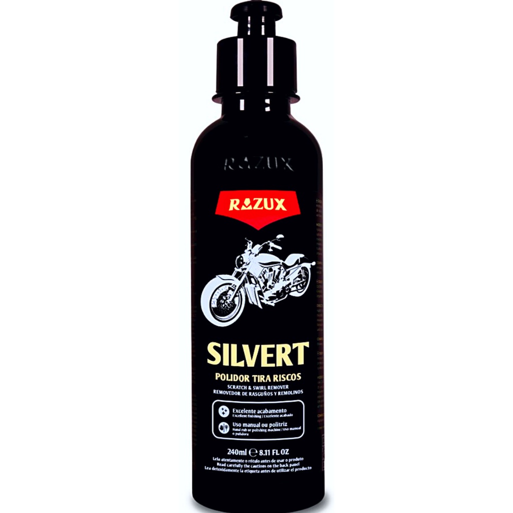 Silvert Polidor Para Tirar Riscos Da Moto Holograma 240ml Razux em Oferta na Shopee