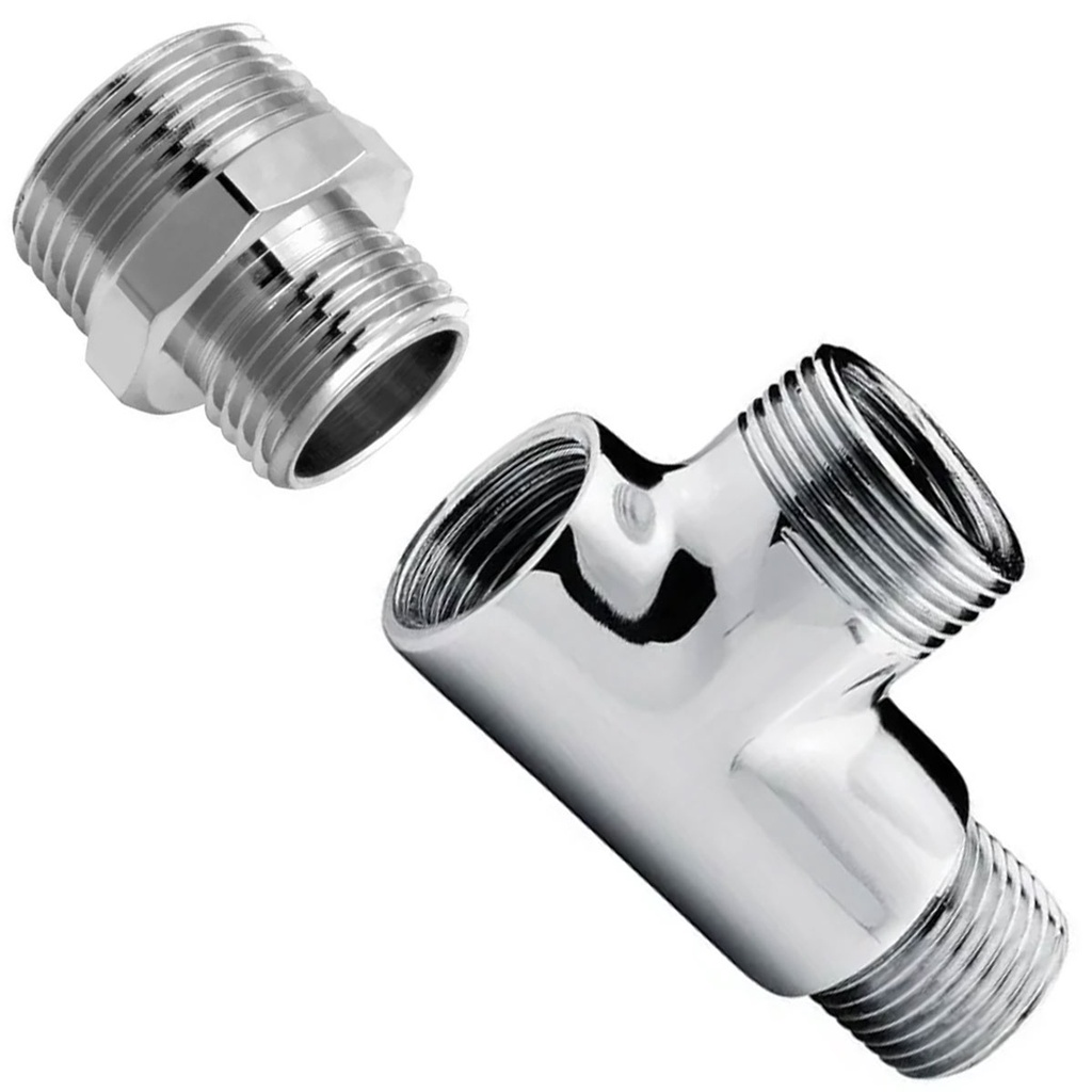 Adaptador Torneiras Máquina Lavar Roupas Louça Saída Dup 3/4