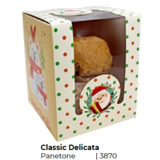 10 Caixa Classic Panetone Delicata 3870 (Natal Ideia) em Oferta na Shopee
