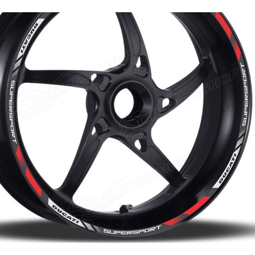 Friso Adesivo Refletivo D10 Roda Moto Ducati Supersport