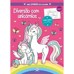 Livro - Diversão com unicórnios - Meu livrão de colorir - Ciranda Cultural