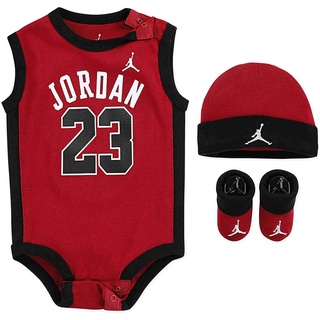 Roupas Para Bebês Recém-Nascidos Menino Conjunto De 3 Peças Jersey Basquete Macacão Infantil Algodão Sem Mangas Onesies