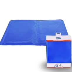 Tapete Gelado para Cachorro e Gato Tamanho G 50x65cm Azul – Resfria e Refresca – Meu Pet