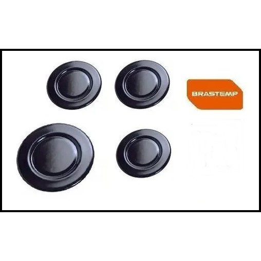 Kit 4 Tampinhas Espalhador Peças Fogão Brastemp Bf050bbuna