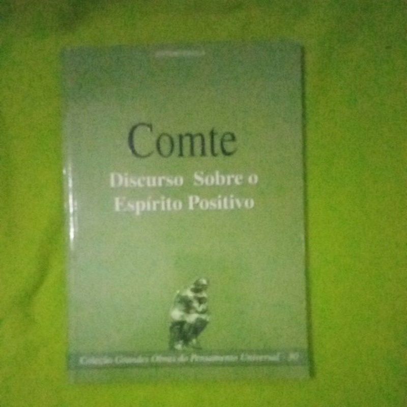 Livro Conte -Discurso Sobre o Espírito Positivo-728
