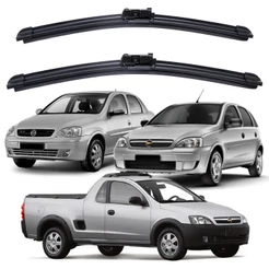 Kit Palhetas Limpador Para-brisa Diateiro e traseiro GM Chevrolet Corsa Montana e Corsa Sedan Kit