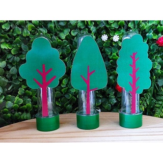 Aplique árvore de bosque para tubete de 13 cm / Quantidade no anúncio
