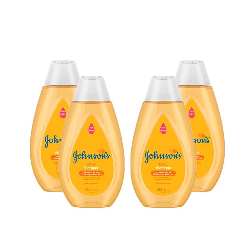 Kit  com 4 Shampoos Johnson's Baby Regular em Oferta na Shopee