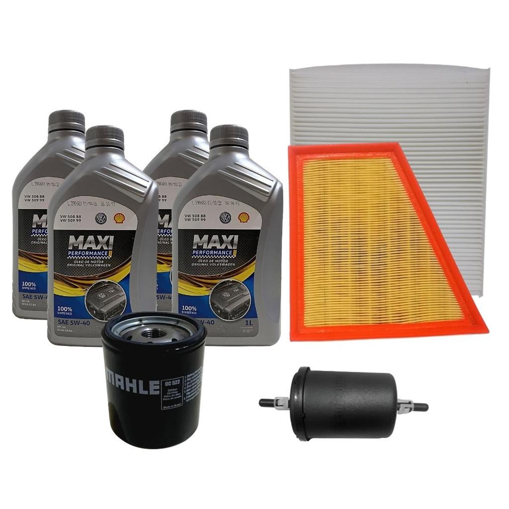 Kit Troca De Oleo + Bujao Castrol 5w40 Fox 1.6 8v 2009/14