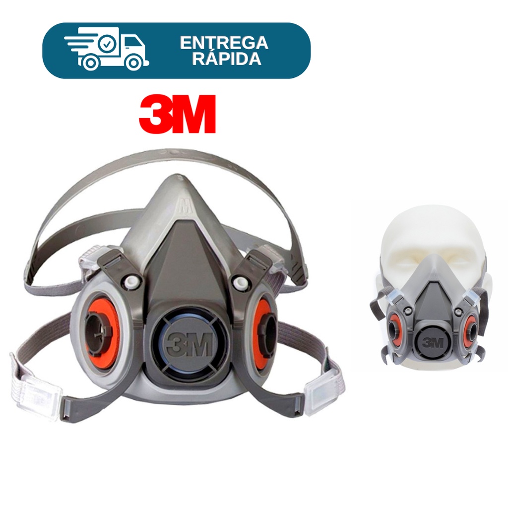 Máscara Respirador Semi Facial 3M 6200 Tamanho M