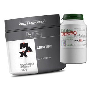 Combo Ganho De Massa - Creatina 100g Max Titanium + Dilatex Impuro 120 caps