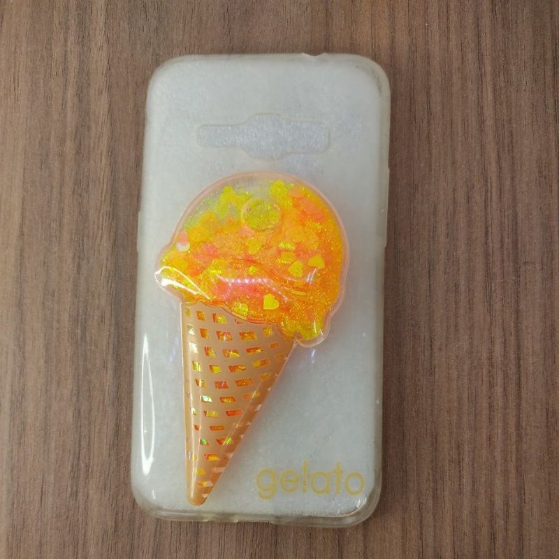 Capa de celular Samsung J1 2016 sorvete transparente/Gelato/J12016