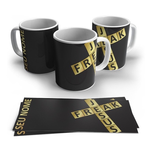Caneca Jesus Freak  Personalizada Com Nome Modelo 1