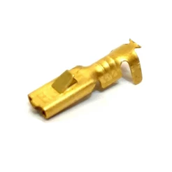 Terminal Encaixe Mosquitinho Femea 2,8 Mm Latão C/ Trava - Pacote C/ 100 Unidades