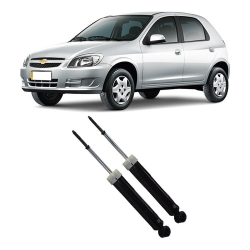 Par Amortecedor Celta Traseiro 2002 2003 2004 2005 2006 | Shopee Brasil