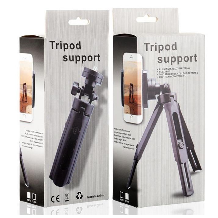 Mini Tripé Tripod Support - Vertical e Horizontal em Oferta na Shopee