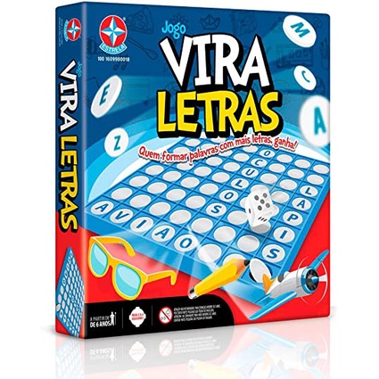 Jogo Vira Letras Tabuleiro - Estrela