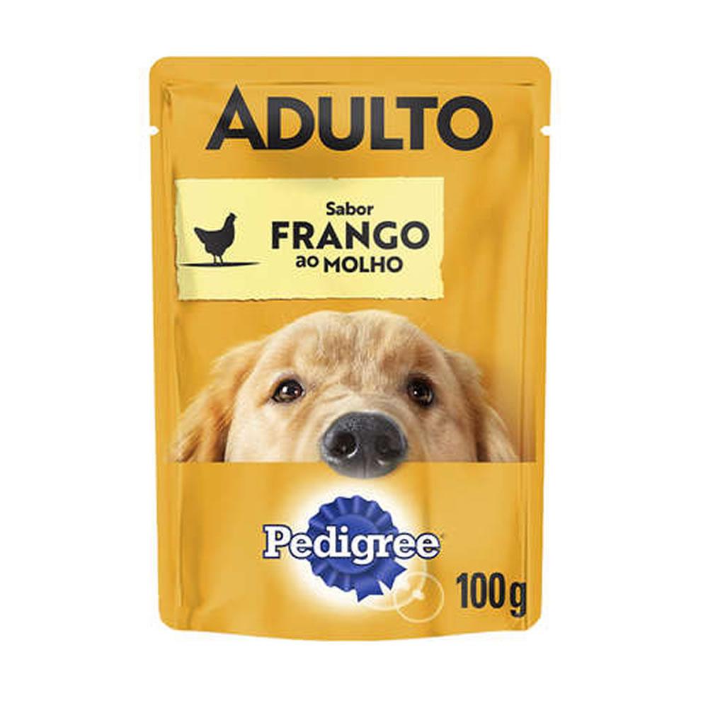 Ração Úmida Pedigree Sachê Cães Adultos Frango ao Molho 100g