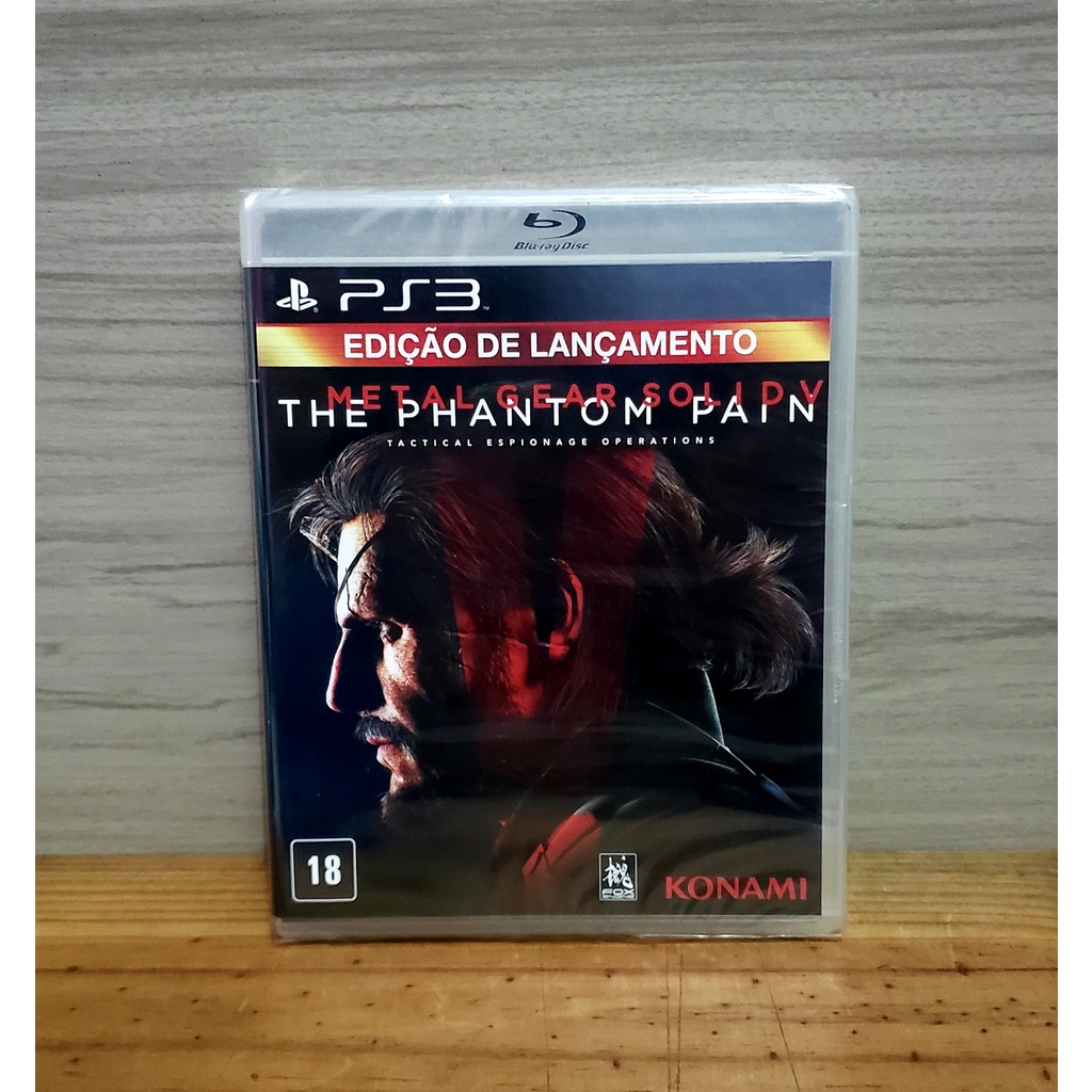 Jogo Metal Gear Solid V The Phantom Pain Edição de Lançamento PS3 Midia fisica novo lacrado